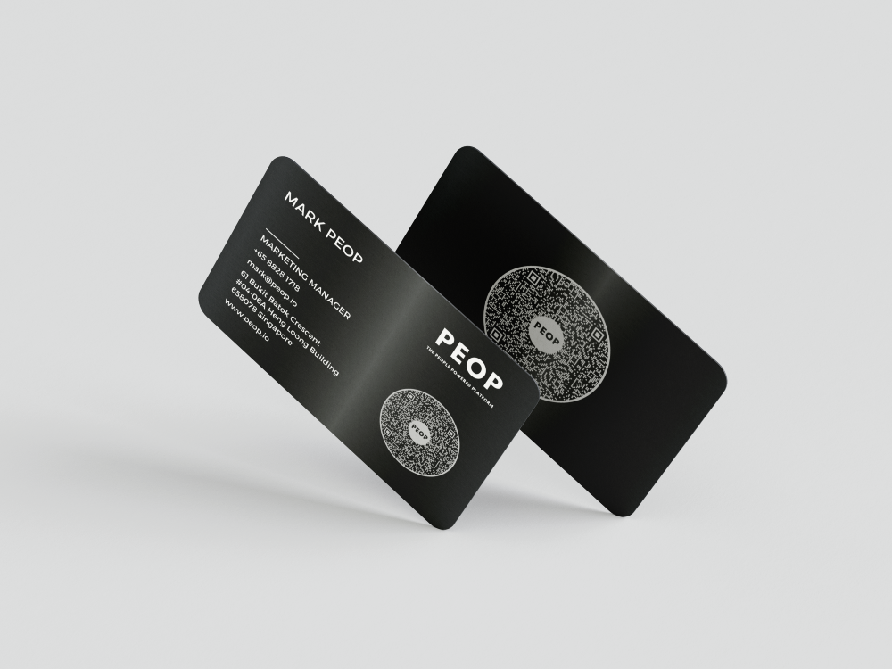 Metal Digital Business Card with NFC Technology