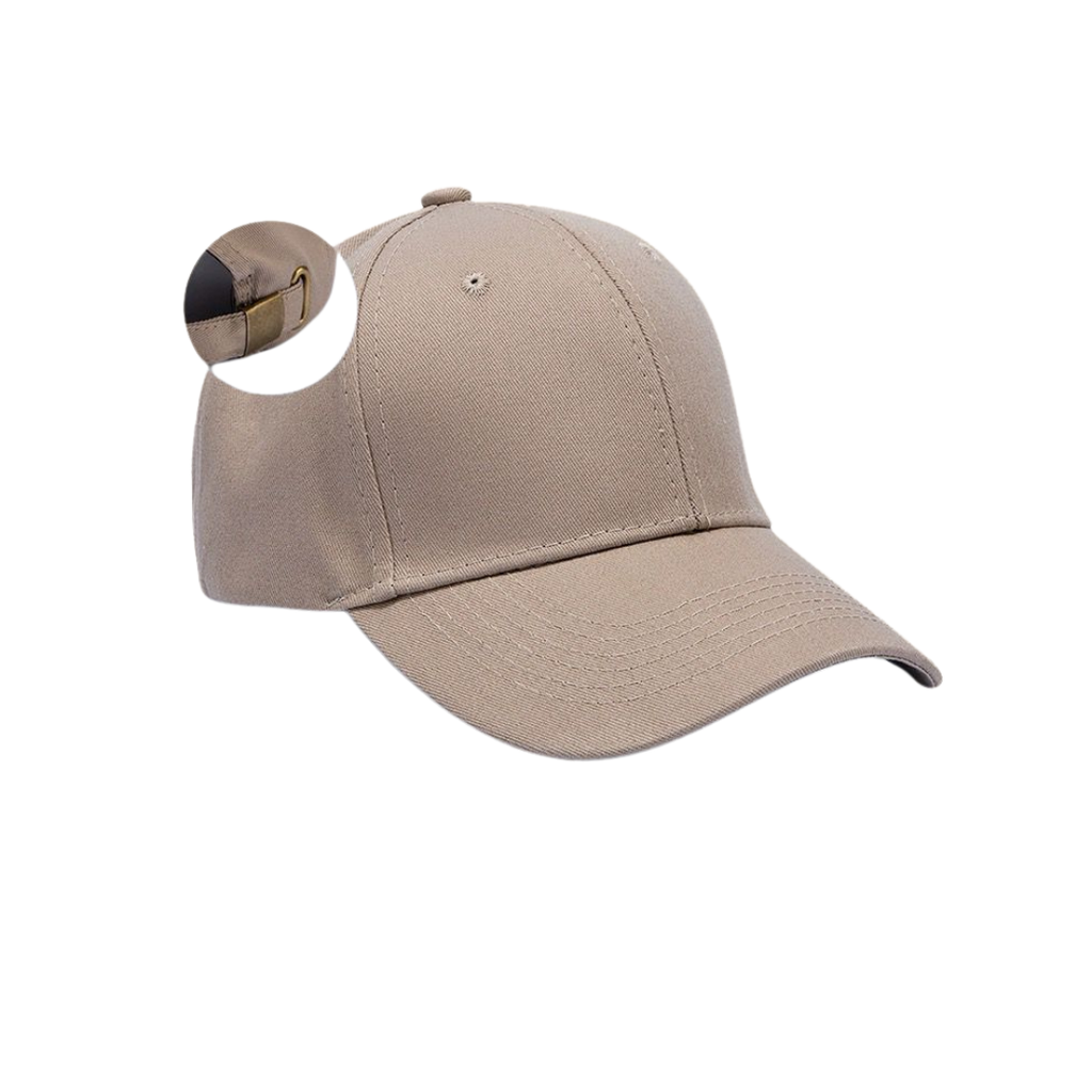 Pure Cotton Baseball Cap With Logo Embroidery