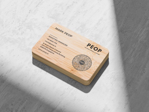 Bamboo Digital Business Card with NFC Technology