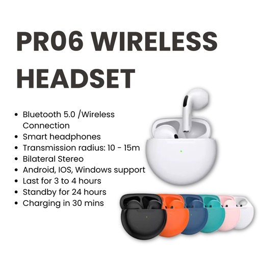 PRO6 Wireless Headset Can Customize with Your Brand